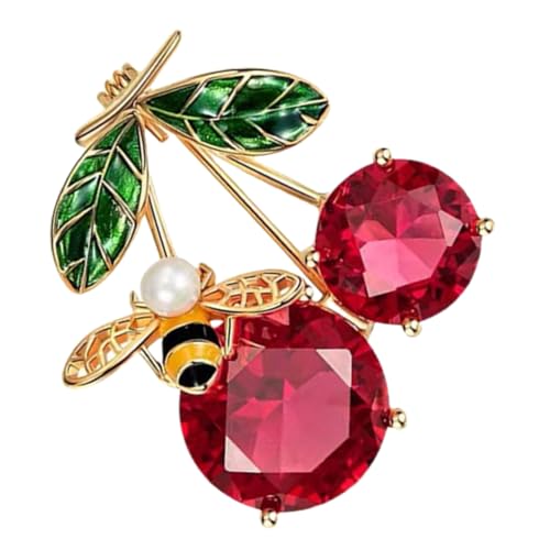 Healvian Kirsche Brosche Pin Dekorative Anstecknadel für Frauen Süßes Design für Kleidung Schals Hüte Leicht Tragbar Perfektes Modeaccessoire für Verschiedene Anlässe Healvian Kirsche Brosche Pin Dekorative Anstecknadel für Frauen Süßes Design für Kleidung Schals Hüte Leicht Tragbar Perfektes Modeaccessoire für Verschiedene Anlässe von Healvian