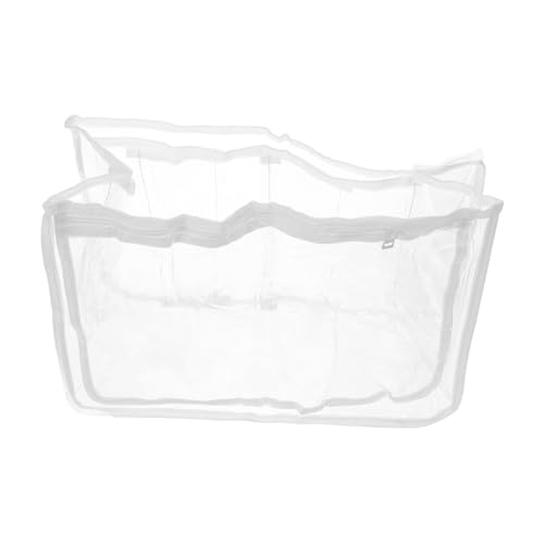 Healvian Klarer Dicker PVC Strandtaschen Organizer mit Trennfächern Faltbare Aufbewahrungstasche für Reise und Kosmetikbedarf Leicht Strapazierfähig und Vielseitig für Strand und Alltag von Healvian