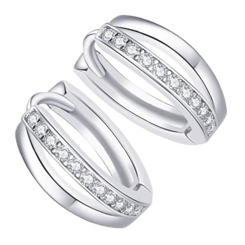 Healvian Kleine Creolen Ohrstecker Damen Modische Hoops Ohrringe aus Schlicht Elegant für Alltag Business Shopping Geeignet Trendiger Schmuck Geschenkidee von Healvian