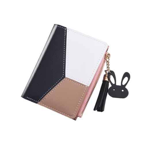 Healvian Kleine Damen Geldbörse mit Quaste Multifunktionale PU Geldtasche für Frauen Praktisch für Karten Münzen Bargeld Kompaktes Design von Healvian