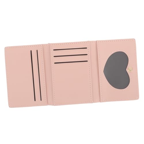 Healvian Kleine Faltbare Geldbörse Damen PU Münzfach Handliches Kartenetui für Unterwegs für Reisen Gym Kompakt Benutzerfreundlich von Healvian