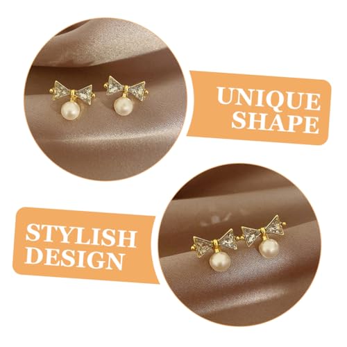 Healvian Kleine Künstliche Perlenohrringe für Damen Modische Ohrstecker mit Feinem Design Elegant und Vielseitig für Party Hochzeit und Alltag Geeignet von Healvian