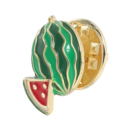 Healvian Kleine Wassermelonen Anstecknadel aus Emaille mit Tropischem Fruchtmotiv Sicherer Befestigung Vielseitig als Dekorativer Pin für Kleidung Taschen Hüte für Sommerpartys und Alltag von Healvian