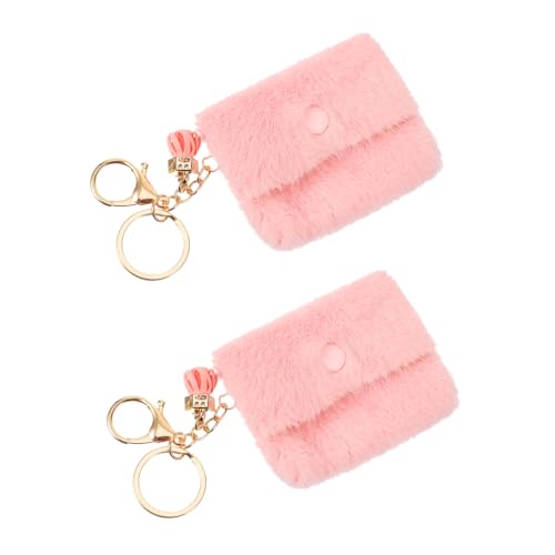 Healvian Kleiner Schlüsselanhänger Für Münztaschen 2 Stück Bunte Schlüsselanhänger Schlüsselring Für Münzgeldbörsen Für Damen Und Herren Für Handtaschen Und Reisen von Healvian
