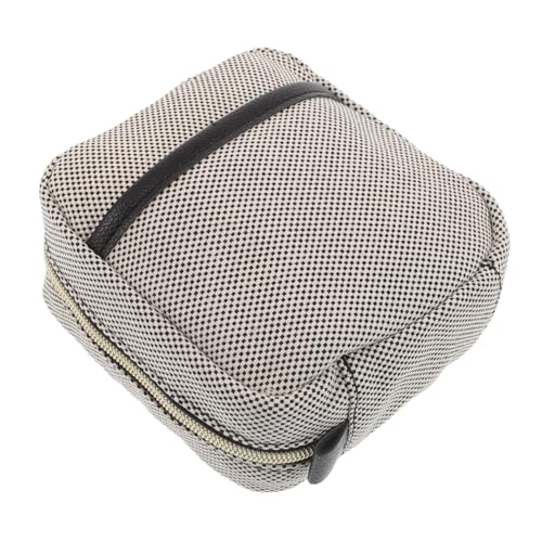 Healvian Kompakte Reise-Kosmetiktasche mit Reißverschluss und Innenfächern Leichte Robuste Make-up-Organizer-Tasche für Damen zur Übersichtlichen Aufbewahrung von Pflege Kosmetikartikeln von Healvian