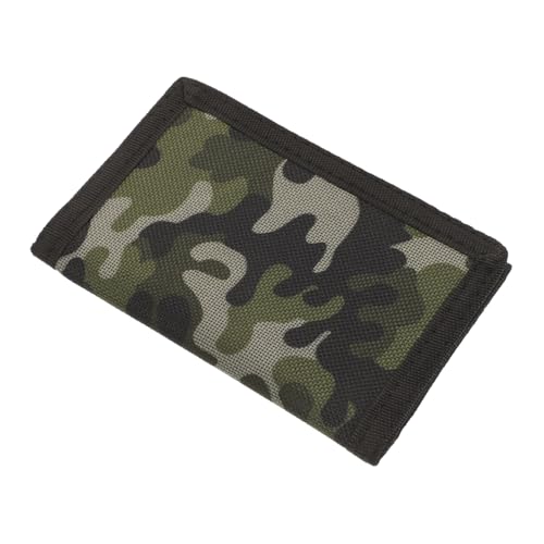 Healvian Kompaktes Herren Reiseportemonnaie aus Robustem Polyester mit Camouflage Muster Multifunktionaler Kartenhalter Kleines Outdoor Geldbörse Leicht und Tragbar für Unterwegs von Healvian