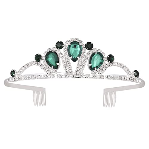 Healvian Kopfbedeckung Für Kindergeburtstage Stirnband Für Jungen Und Mädchen Strasssteine Haarband in Kronenform Modisch Und Bequem Für Partys von Healvian