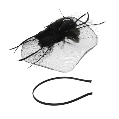 Healvian Kopfschmuck Mit Federn Für Festival Halloween Haarreifen Aus Tüll Kreatives Feder-kopfschmuck-accessoire Für Partys Und Cosplay von Healvian