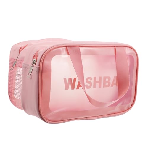 Healvian Kosmetik Organizer mit Doppellagiger Trennung Wasserdichter Toilettenartikel Beutel für Shampoo Make Up Hautpflege und Handtuch von Healvian