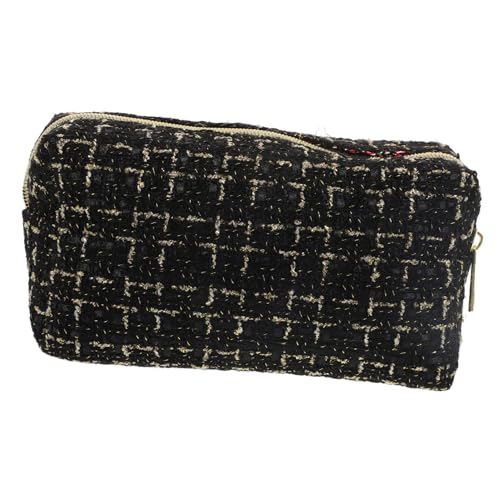 Healvian Kosmetiktasche Damen Groß Kapazität Multifunktional Reise Kulturbeutel Makeup Organizer Polyester Baumwolle Waschtasche Praktisch Stilvoll Schwarz von Healvian