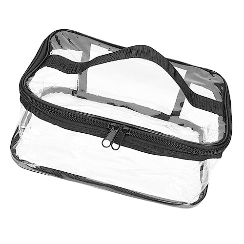 Healvian Reise Kosmetiktasche Transparent Für Damen Tragbare Make-up Aufbewahrung Mit Griff Für Hochzeiten Reisen Und Alltag Vielseitig Einsetzbar Als Toilettentasche Oder Kosmetikbeutel von Healvian