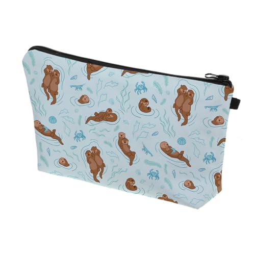 Healvian Kosmetiktasche Wasserabweisend mit Reißverschluss Praktische Makeup Tasche Damen Kulturbeutel mit Digitalem Tiermuster Kleine Kulturtasche für Reisen und Aufbewahrung Vielseitiger von Healvian