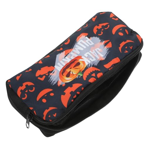 Healvian Kosmetiktasche mit Halloween Kürbis Muster Vielseitige Aufbewahrungstasche für Make Up und Schreibwaren Praktische Federmappe für Schüler Geschenkidee für Damen Healvian Kosmetiktasche mit Halloween Kürbis Muster Vielseitige Aufbewahrungstasche für Make Up und Schreibwaren Praktische Federmappe für Schüler Geschenkidee für Damen von Healvian