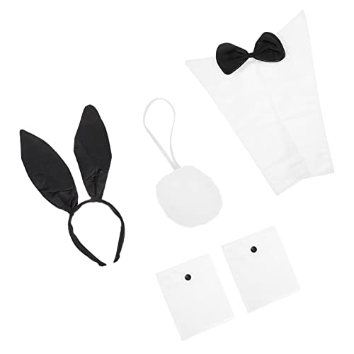 Healvian Kostümset Mit Haarreif üsch Bunny Ohren Halskette Und Armband 4 Teiliges Cosplay Zubehör Für Erwachsene Und Perfekt Für Partys Und Kostüme von Healvian