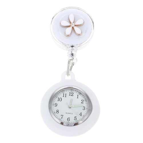 Healvian Krankenschwester Tischarzt Hangetisch Digitale Taschenuhr Betrachten Uhren Hängendes Revers Medizinisch Quarz Hängende Uhr Taschenuhr Für Damen Brustuhr Weiß Zinklegierung von Healvian