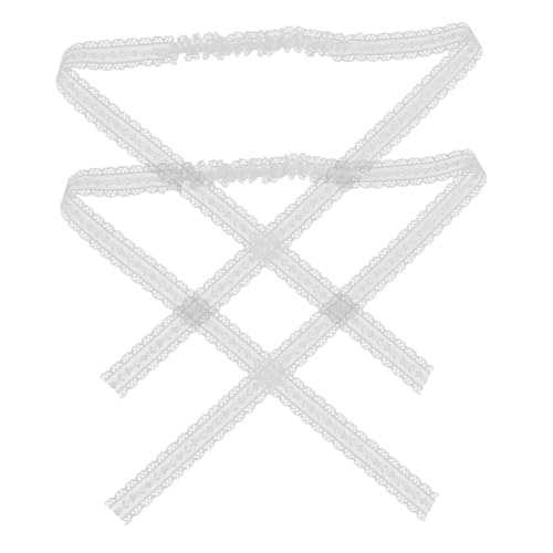 Healvian 2stücke Lace Scrunchies Für Damen Bequeme Elastische Haargummis Mit Modischem -design Für Verschiedene Frisuren Und Anlässe Hochwertige Haaraccessoires Für von Healvian