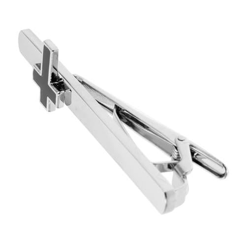 Healvian Krawattenklammer Kupfer mit Kreuzmotiv Leichte Minimalistische Männer Tie Bar für Anzugaccessoires bei Formellen Anlässen Business und Religiösen Feiern von Healvian
