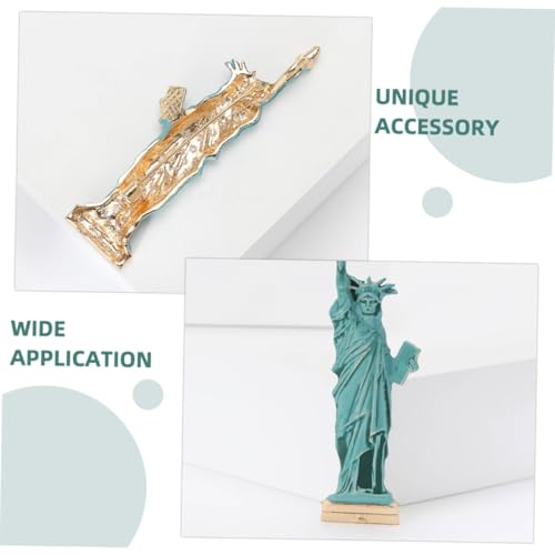 Healvian Kreative Freiheitsstatue Brosche aus Langlebiger Zinklegierung Emaille Anstecknadel für Damen und Herren Vielseitiger Schmuck für Kleidung Taschen Hüte Modernes Design von Healvian
