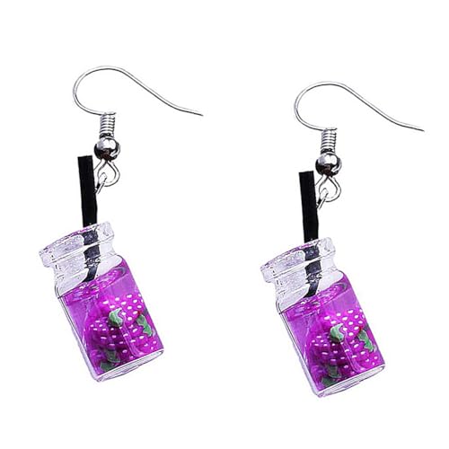 Healvian Kreative Früchte Ohrhänger Damen Ohrringe Traube Tropfen Stilvoll Lustig Party Schmuck Alltagsschmuck von Healvian