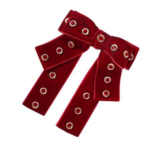 Healvian Kreative Haarschleifen Clips für Damen Automatische Haarspangen Rot Ponytail Halter Haarschmuck für Partys Festivals Healvian Kreative Haarschleifen Clips für Damen Automatische Haarspangen Rot Ponytail Halter Haarschmuck für Partys Festivals von Healvian