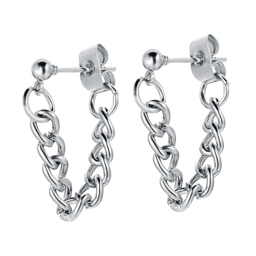 Healvian Kreative Ketten Ohrstecker Damen Leichtgewichtige Metalllegierung Ohrschmuck Piercing Ohrringe Für Mehrere Ohrlöcher Hautfreundlich Und Farbintensiv Healvian Kreative Ketten Ohrstecker Damen Leichtgewichtige Metalllegierung Ohrschmuck Piercing Ohrringe Für Mehrere Ohrlöcher Hautfreundlich Und Farbintensiv von Healvian
