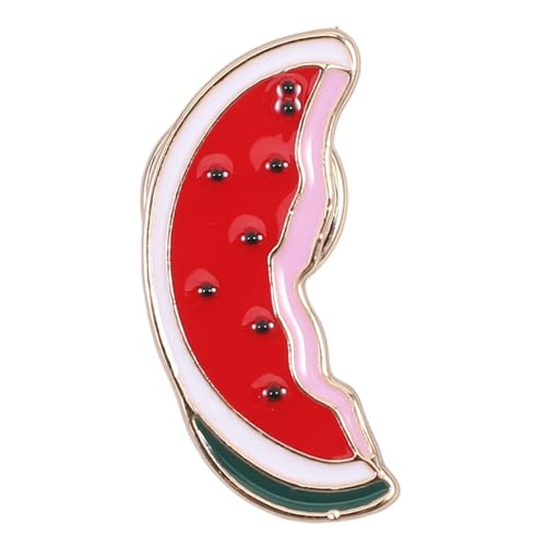 Healvian Kreative Modische Wassermelonen brosche Damen Anstecknadel Cartoon Frucht Design Leicht Langlebig Schick für Kleidung Schal Accessoire von Healvian