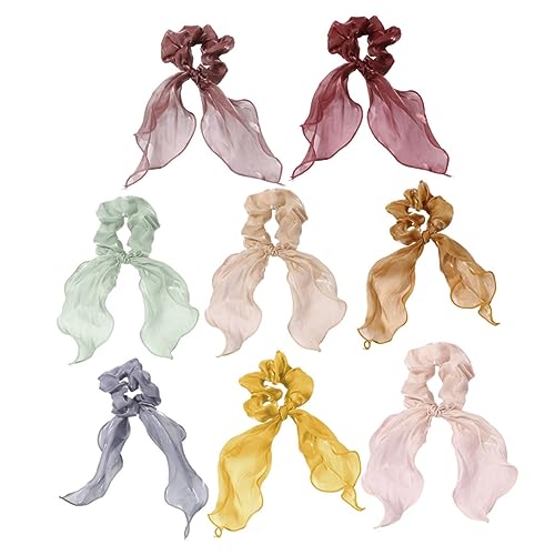 Healvian 8stücke Damen Haarschmuck Elastische Haargummis Mit Frischen Gummibändern Kreative Netz-designs Für Stilvolle Frisuren Für Alltag Und Besondere Anlässe von Healvian