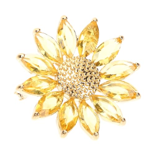 Healvian Kristallbesetzte Daisy Brosche Pin Goldfarbene Blütenanstecknadel Langlebig Modisches Damen Accessoire Dekorative Anstecknadel für Kleidung Geburtstag und Valentinstag Healvian Kristallbesetzte Daisy Brosche Pin Goldfarbene Blütenanstecknadel Langlebig Modisches Damen Accessoire Dekorative Anstecknadel für Kleidung Geburtstag und Valentinstag von Healvian
