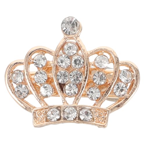 Healvian Krone Brosche für Damen Strass Brosche als Hochzeitsdekoration Vielseitiger Anstecker Robustem für Anzüge und Schals von Healvian