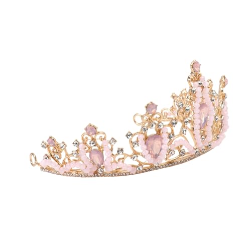 Healvian Krone Haarreif Strass Prinzessin Tiara für Mädchen Geburtstagsfeier Verstellbar Stilvolles Accessoire für Kostüm und Festliche Anlässe von Healvian