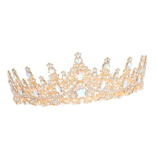 Healvian Barock Tiara Für Braut Hochzeit Mit Strass Schmuck Stirnband Prinzessin Krone Für Abschlussball Party Festzug Geburtstag von Healvian