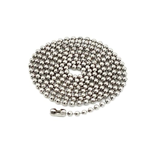 Healvian Kugelkette Titanstahl Halskette Teiliges Silber Acid Alkaliresistent für Anhänger Armband Nutzbar Hautfreundlich Kratzfest Healvian Kugelkette Titanstahl Halskette Teiliges Silber Acid Alkaliresistent für Anhänger Armband Nutzbar Hautfreundlich Kratzfest von Healvian