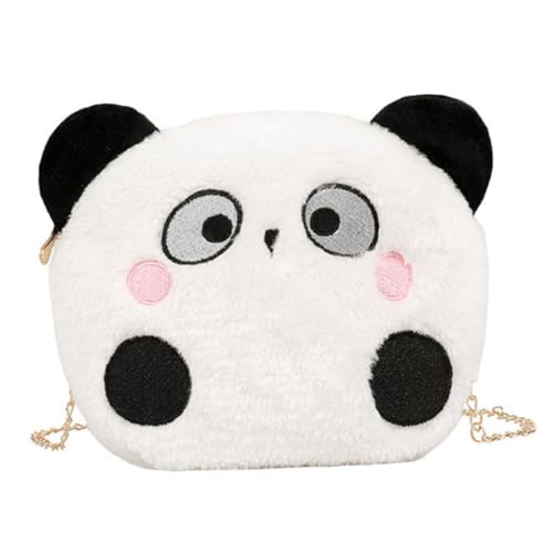 Healvian Kuschelige Cartoon Panda Umhängetasche Freizeit Schultertasche für Mädchen Kompakt Leicht Modisch Geeignet für Reisen Party Shopping Alltag von Healvian