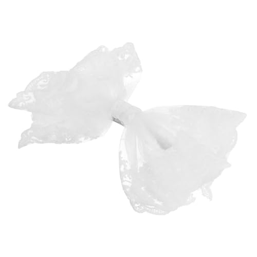 Healvian Lace Haarklammer mit Federmechanismus Niedliches Haarschmuck Accessoire für Damen Geeignet für Hochzeits und Partyfrisuren Langlebige Weiße Haarspange für Mädchen von Healvian