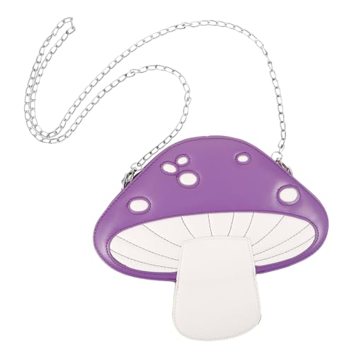 Healvian Lässige Damen Umhängetasche Pilzform Leichte Crossbody Bag für Sommer Schultertasche in Lebendigem für Teens und Frauen Stylische Handtasche für Alltag und Freizeit von Healvian