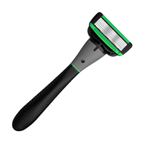 Healvian Lagiger Rasierer mit Austauschbarem Klingenkopf Ergonomischer Gummigriff Präziser Nassrasierer für Männer Tragbar Schwarz Grün Gründliche und Komfortable Rasur Healvian Lagiger Rasierer mit Austauschbarem Klingenkopf Ergonomischer Gummigriff Präziser Nassrasierer für Männer Tragbar Schwarz Grün Gründliche und Komfortable Rasur von Healvian