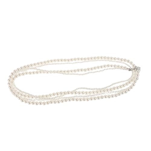Healvian Lange Doppellagige Perlenkette Damen Stilvolle Künstliche Perlen Modisches Layering Vintage inspirierter Schmuck für Besondere Anlässe und Alltag Stilvolles Statement accessoire von Healvian