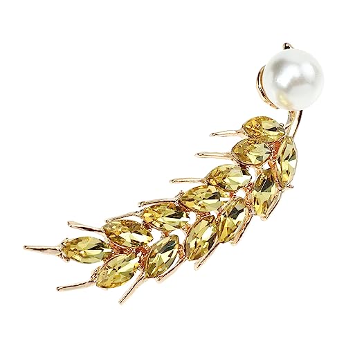 Healvian Broschennadel Zum Basteln Goldene Broschennadel Blattkragennadel Weizenbrosche Für Kleidung Taschen Rucksäcke Hüte von Healvian