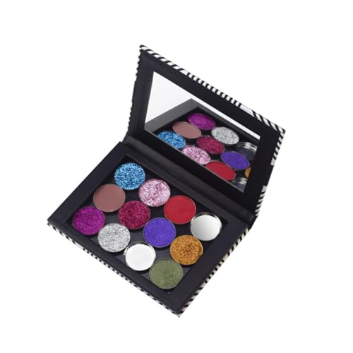 Healvian Leere Magnetische Lidschattenpalette mit Spiegel Großer Kapazität Leichter Kosmetik Organizer für Lidschatten Bronzer DIY Nachfüllbare Make Up Box für Reise und Zuhause von Healvian