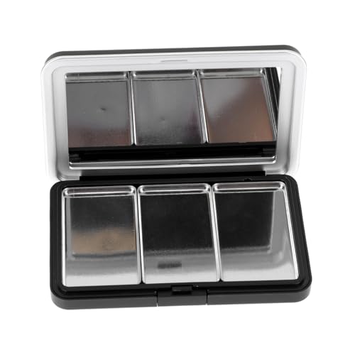 Healvian Leere Makeup Palette DIY Lidschatten Lippenstift Blusher Box Schwarz Metallplatte Kosmetik Organizer Reise Schmink Aufbewahrung für Frauen und Make Up Künstler Healvian Leere Makeup Palette DIY Lidschatten Lippenstift Blusher Box Schwarz Metallplatte Kosmetik Organizer Reise Schmink Aufbewahrung für Frauen und Make Up Künstler von Healvian