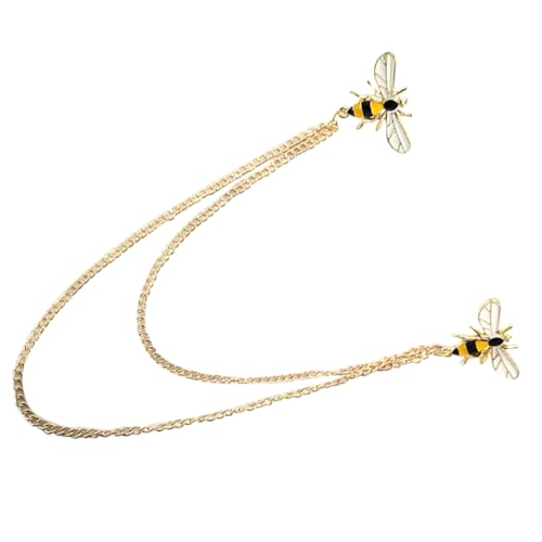 Healvian Stylische Bienen Brosche Mit Kette Anstecknadel Für Kleidung Reverspin Für Damen Und Herren Für Festtage Und Besondere Anlässe von Healvian