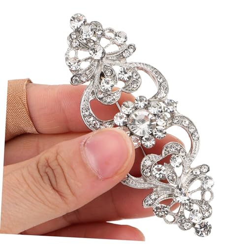 Healvian Legierungsbrosche mit Perlen und Funkelnden Strasssteinen Dekorative Anstecknadel für Damen Vielseitiges Schmuck accessoire für Kleider Schals Hüte für Formelle Anlässe und Alltag von Healvian