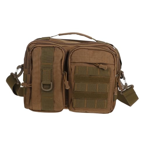 Healvian Leichte Camouflage Crossbody Bag aus Strapazierfähigem Nylon mit Vielseitigen Fächern Multifunktional für Herren Bequeme Umhängetasche für Outdoor Reisen und Angeln von Healvian
