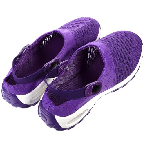 Healvian Leichte Damen Mesh Sandalen mit Atmungsaktivem Luftpolster Rutschfeste Sportsandalen für Frauen Modische Sommerschuhe für Fitness und Alltag Angenehm für Langes Gehen von Healvian