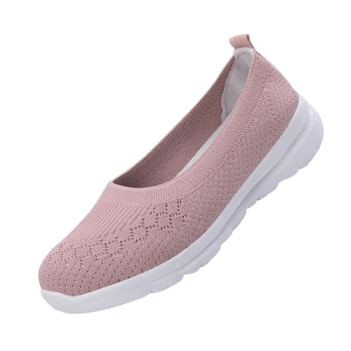 Healvian Leichte Gewebte Sportschuhe Damen rutschfeste Lauf und Freizeitschuhe Atmungsaktiv Elastisch Strapazierfähig Bequeme Schuhe für Alltag und Reisen von Healvian