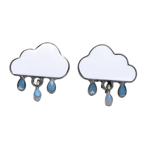 Healvian Leichte Wolken Ohrringe Damen Raindrop Design Eardrop Ohrstecker Alloy Material Modischer Ohrschmuck für Durchbohrte Ohren Geschenkidee Geburtstag Valentinstag Healvian Leichte Wolken Ohrringe Damen Raindrop Design Eardrop Ohrstecker Alloy Material Modischer Ohrschmuck für Durchbohrte Ohren Geschenkidee Geburtstag Valentinstag von Healvian