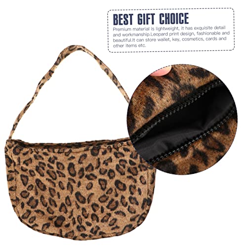 Healvian Leopardenmuster Damen Armpit Bag Vintage Schultertasche Handtasche für Party Shopping Alltag aus Hochwertigem Material von Healvian