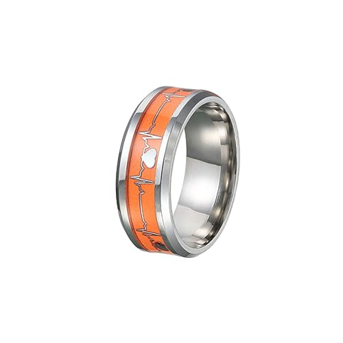 Healvian Leuchtender Unisex Finger Ring mit Design Stilvoller Nachtlicht Ring in Blau Langlebiger Modischer Schmuck für Damen und Herren bei Party Hochzeit von Healvian