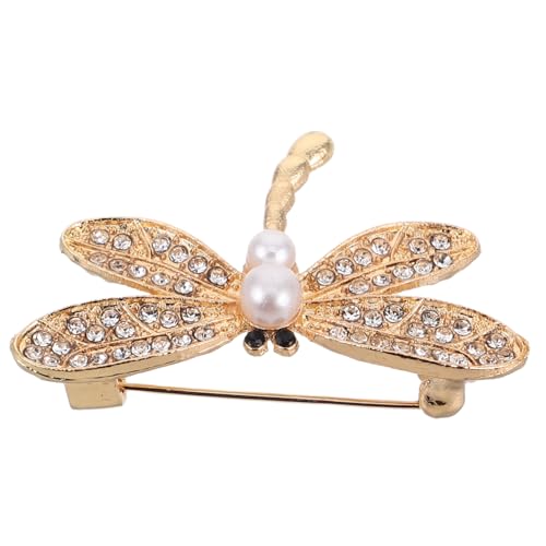 Healvian Libellen Brosche Strass Schmucknadel Damen Pullover Anstecknadel Kleid Tasche Deko Clip Accessoire Schmuck von Healvian