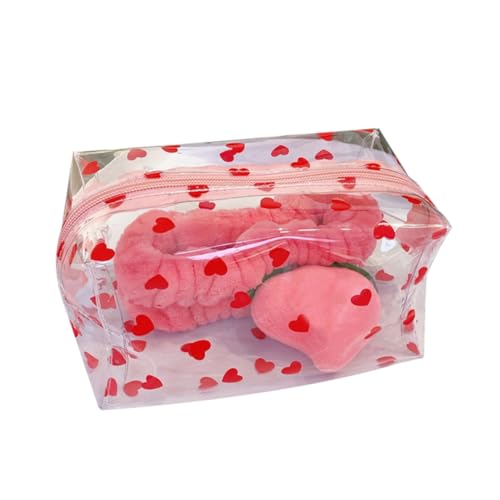 Healvian Transparente Kosmetiktasche Für Damen Reise-Makeup-Tasche Aus Leichtem Material Und Reißfest Mit Reißverschlüssen Zum Einfachen Öffnen Für Urlaub Schule Und von Healvian